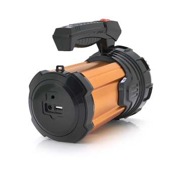 Ліхтар пошуковий Silver Toss ST-8200L, 1LED T6, 25W, 3 режими, 7200mah, Black/Gold, IP40, СЗУ, 220х130х170мм, BOX Зображення