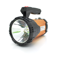 Ліхтар пошуковий Silver Toss ST-8200L, 1LED T6, 25W, 3 режими, 7200mah, Black/Gold, IP40, СЗУ, 220х130х170мм, BOX Изображение