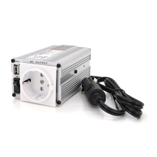Інвертор напруги MSI-15012 ((150W)), 12/220V, approximated, 1Shuko, USB, клеми + затискачі, Box, Q24 Изображение