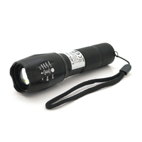 Ліхтар ручний CATA CT-8025, 1LED Cree XM-L T6, 10W, 5 режимів, ZOOM, 18650/3400 вбудований, Black, IP44, microUSB, 132х33х27мм, BOX Зображення
