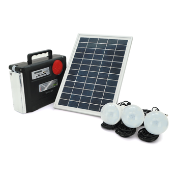 Переносний ліхтар SilverTools ST-1980+ Solar, 2 режими, Радіо+ Bluetooth колонка, вбудований аккум, 3 лампочки 3W, USB вихід, Black, Box Изображение