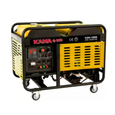 Генератор дизельний KDK12RE, 1-фазний 230V, 50Hz, 12kVA/10kW, бак 34л, витрата 3л/год, пуск: стартер, водяне охл., 1060x650x735 мм, 220 кг Изображение