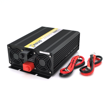 Інвертор напруги ORBUS ORMS2500 (2500Вт), 12/220V, approximated, 2 Shuko, 2 клемні дроти, 9 запобіжників, Box.Q20 Зображення