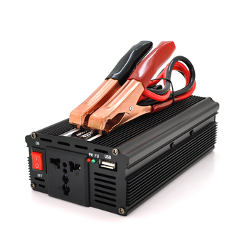 Інвертор напруги PI 2000ВА(1200Вт), 12/220V, approximated, 1 універсальна розетка, клем + крокодили Изображение