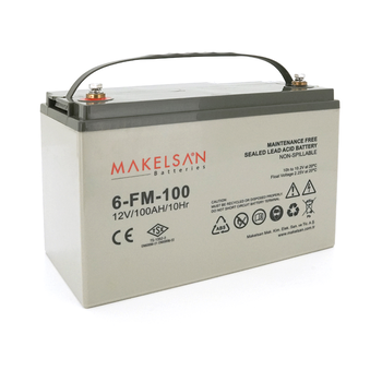 Акумуляторна батарея AGM MAKELSAN 6-FM-100, Gray Case, 12V 100.0Ah ( 329 x 172 x 218 ) Q1 Зображення