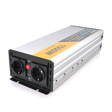 Інвертор напруги Solinved Sol-Yb24-1500M, 24V/220V, 1500W з апроксимованою синусоїдою, 2Shuko, USB, клемні дроти, Q6 Изображение