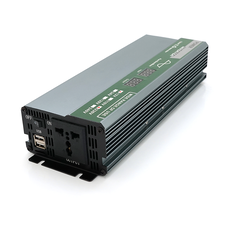 Інвертор напруги Demuda DMDPSW-800W, 12V/220V, 800W з правильною синусоїдою, 1 універсальна розетка, 2 USB, клемні дроти, Q20 Изображение