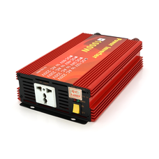 Інвертор напруги Demuda, 1000W 12/220V з апроксимованою синусоїдою, 1 універсальна розетка, клемні дроти, Q10 Зображення