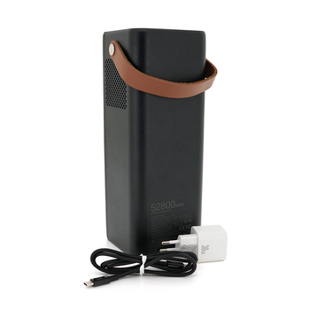 Портативна зарядна станція XO-PSA-200W потужністю 200W, (190Wh/ 52800mAh), Output: 1AC+2USB +1Type-C +2DC, Black Зображення