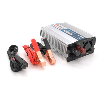Інвертор напруги Mervesan MRV-15012 (150W), 12/220V, approximated, 1Shuko, клеми + крокодили, Box.Q20 Зображення