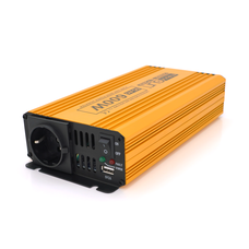 Інвертор напруги Mexxsun MXSPSW-600, 12V/220V, 600W з правильною синусоїдою, 1 Shuko, 1 USB, клемні дроти, Q8 Изображение