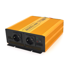 Інвертор напруги Mexxsun MXSPSW-1500, 24V/220V, 1500W з правільною синусоїдою, 2 Shuko, клемні дроти, Q4 Изображение