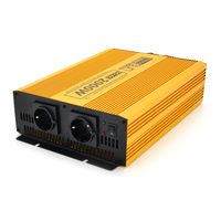 Інвертор напруги Mexxsun MXSPSW-2000, 12V/220V, 2000W з правильною синусоїдою, 2 Shuko, клемні дроти, Q2 Зображення