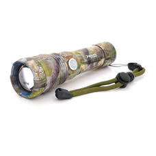 Ліхтар ручний Bailong BL-P512M-P50, 1LED Cree XHP50.2, 19W, 5 режими, ZOOM,18650/ААА/8800mah, Multicam, IP40, кабель USB-micro, 160х45х34мм, BOX Изображение