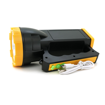 Ліхтар пошуковий XO XO-YH02, 1LED T6, 3W, 3 режими, 1200mah, Black/Yellow, IP40, USB кабель, 195х85х130мм, BOX Зображення
