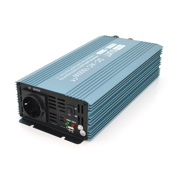 Інвертор напруги Mexxsun MXS-1500, 24V/220V, 1500W з модифікованою синусоїдою, 2 Shuko, клемні дроти, Q4 Изображение