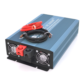 Інвертор напруги Mexxsun MXS-3000, 24V/220V, 3000W з правільною синусоїдою, 2 Shuko, клемні дроти, Q2 Изображение