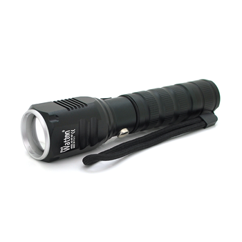 Ліхтар ручний Watton WT-087, 1LED Cree T6, 10W, 5 режимів, 18650/2800mah (перехідник 3*AAA), Black, IP44, СЗУ + АЗУ, 120х33х33мм, BOX Изображение