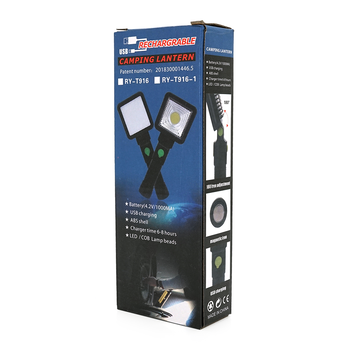 Ліхтар інспекційний WT-299, COB LED+6 SMD LED, 3 режими роботи, заряд від 5V, батарея 18650/1200mAh, магніт+ гак кріплення, BOX Изображение