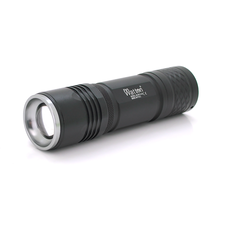 Ліхтар ручний Watton WT-313, 1LED Cree T6, 3W, 5 режимів, ZOOM, 18650/2800mah (перехідник 3*AAA), Black, IP44, СЗУ, 120х33х33мм, BOX Изображение