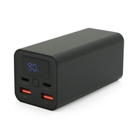 PowerBank XO-PB97 20000mAh, Input:(2хType-C), Output:(2хUSB,2хType-C), PD65W for Laptop, plastic, Black, Q28 Зображення