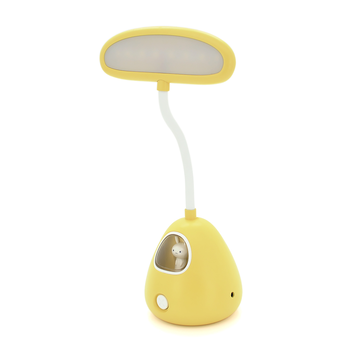 Гнучка настільна лампа-нічник RABBIT LD-3053, 3 режими, 4,2V 300mAh. microUSB, 3 години роботи, 25см, 200гр, Yellow, Box Изображение