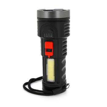 Ліхтарик ручний LATERNA L-822, 5WLED+COB, пластик, вбудований акумулятор, IP40, 145х56х45, USB кабель Зображення