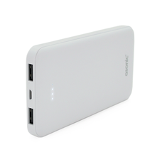 Powerbank ASONIC AS-P10 10000mAh, Output 2USB, White, (215g), Blister Зображення