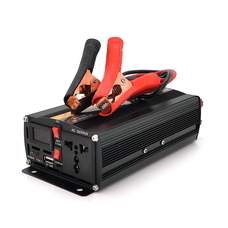Інвертор напруги POWERMASTER, 24V/220V, 600W з модифікованою синусоїдою, 1 універсальна розетка, клеми Изображение