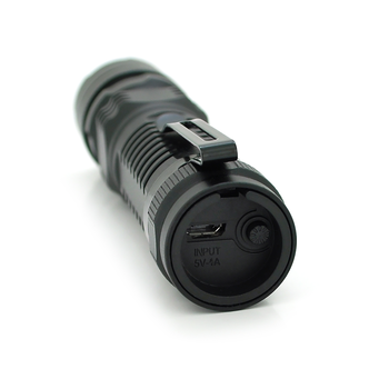 Ліхтар ручний POWERMASTER MS-811, 1LED Cree Q5, 10W, 3 режими, ZOOM, 18650/2400 вбудований, Black, IP44, microUSB, 121х29х25мм, BOX Зображення