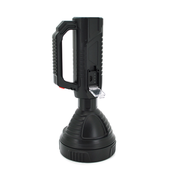 Ліхтар пошуковий POWERMASTER HY-788, 1LED T6, 10W, 3 режими, 2400mah, Black, IP40, USB кабель, 220х95х95мм, BOX Изображение
