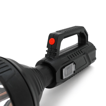 Ліхтар пошуковий POWERMASTER HY-788, 1LED T6, 10W, 3 режими, 2400mah, Black, IP40, USB кабель, 220х95х95мм, BOX Изображение
