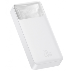 Powerbank Baseus Bipow 20000mAh, Input:5V/2A/3A,9V/2A(microUSB,Type-C), Output:5V/3A,9V/2A,12V/1.5A(2хUSB),Q40,plastic,White Изображение