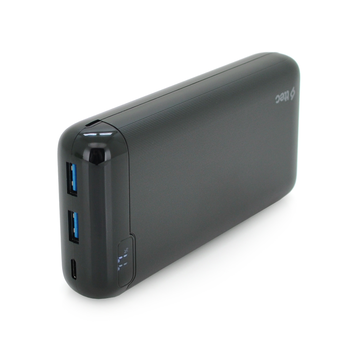 PowerbankTtec 20000mAh, Output: 2*USB + Type-C, 20W, Black, Q20 Зображення