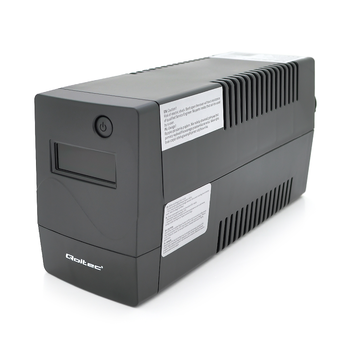 ДБЖ Qoltec QLT600 (360W) Proxima-L, LED, AVR, 2st, 2xSCHUKO socket, 1x12V7Ah, plastik Case, Q4 Зображення