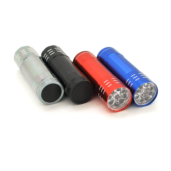 Ліхтарик ручний 3A-9LED, 2 режими, живлення 3*AAA (немає в комплекті), 80х22х22, Blister Изображение