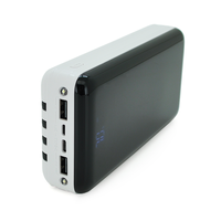 PowerBank Bix-30000mAh, Input:MicroUSB+Type-C, Output:4USB/Type-C/MicroUSB/Lightning, QC22.5W/PD20W, White Зображення