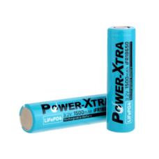 Літій-залізо-фосфатний акумулятор LiFePO4 Power-Xtra IFR18650 1500mah 3.2V, BLUE Изображение