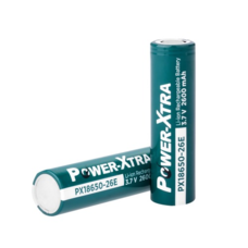 Акумулятор Li-ion Power-Xtra 18650 2600mAh 3.7V, Green Зображення