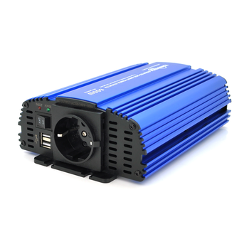 Інвертор напруги Tommatech MS-600, 24V/220V, 600W з апроксимованою синусоїдою, 1Shuko, USB, клемні дроти, АЗУ+ затискачі, Q15 Изображение
