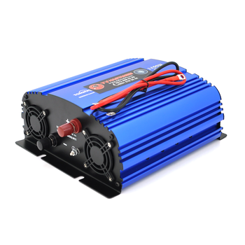 Інвертор напруги Tommatech MS-1200, 24V/220V, 1200W з апроксимованою синусоїдою, 2Shuko, USB, клемні дроти, 2 запобіжники, Q4 Изображение