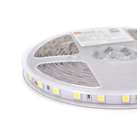Світлодіодна стрічка Mervesun MRW-5050-B-24 4K, (60 світлодіодів), 24V, 11W, IP20, під паяння, 10 метрів котушка, White Изображение