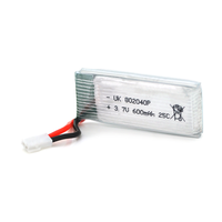 Акумулятор 8*20*40P 25C, 3.7V (600mAh), 2 контакти Изображение