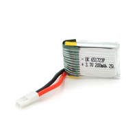 Акумулятор 6,5 * 17 * 23P 25C, 3.7V (200mAh), 2 контакти Зображення