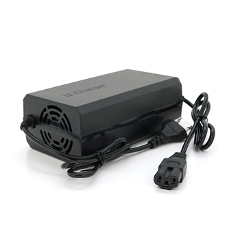 Зарядний пристрій Jinyi для акумуляторів LiFePo4 72V(87,6V),24S,6A,штекер Triangle plug (T-tipe/IEC/C13 N+L-), з індикацією,BOX Зображення