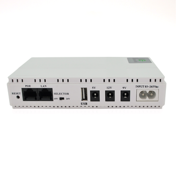 ДБЖ UPS-18W DC1018P для роутерів/комутаторів/PON/POE-430, 5//9/12V, 1A, 10400MAh(4*2600MAh), White, BOX Зображення