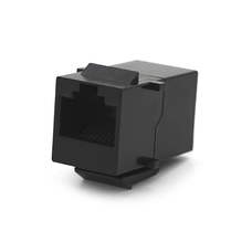 Прохідний адаптер у рамку cat5e UTP, RJ-45+RJ45, Black Изображение