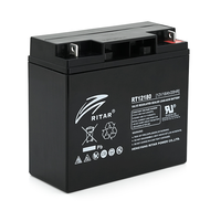 Акумуляторна батарея AGM RITAR RT12180BL5, Black Case, 12V 18.0Ah (181х77х167) Q2 Зображення