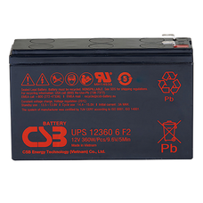 Акумуляторна батарея CSB UPS123606F2/F1, 12V 6Ah (151х51х94мм), 2.03 kg Q12 Зображення