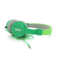 Навушники провідні Jedel WAVE6, з мікрофоном, Green, Box Зображення